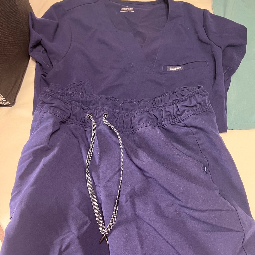 Navy Blue Scrub Set
